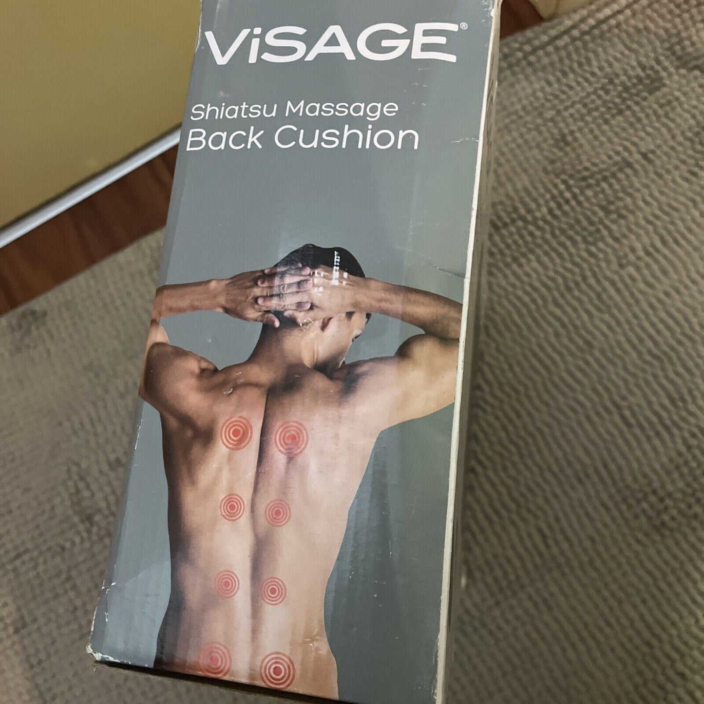 Visage Shiatsu Massage Back Cushion with Heating  NEW