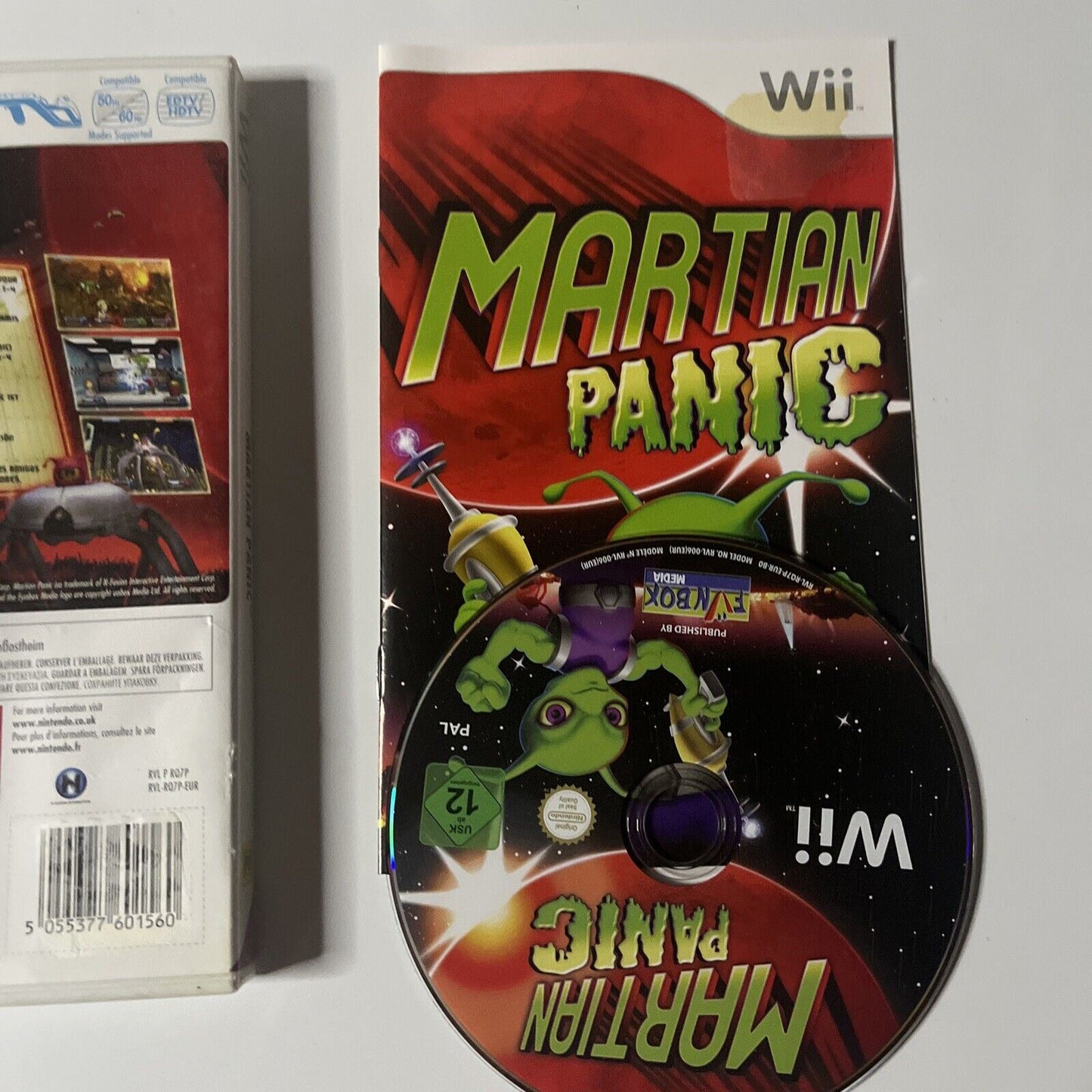 Martian Panic Game - Nintendo Wii With Manual PAL