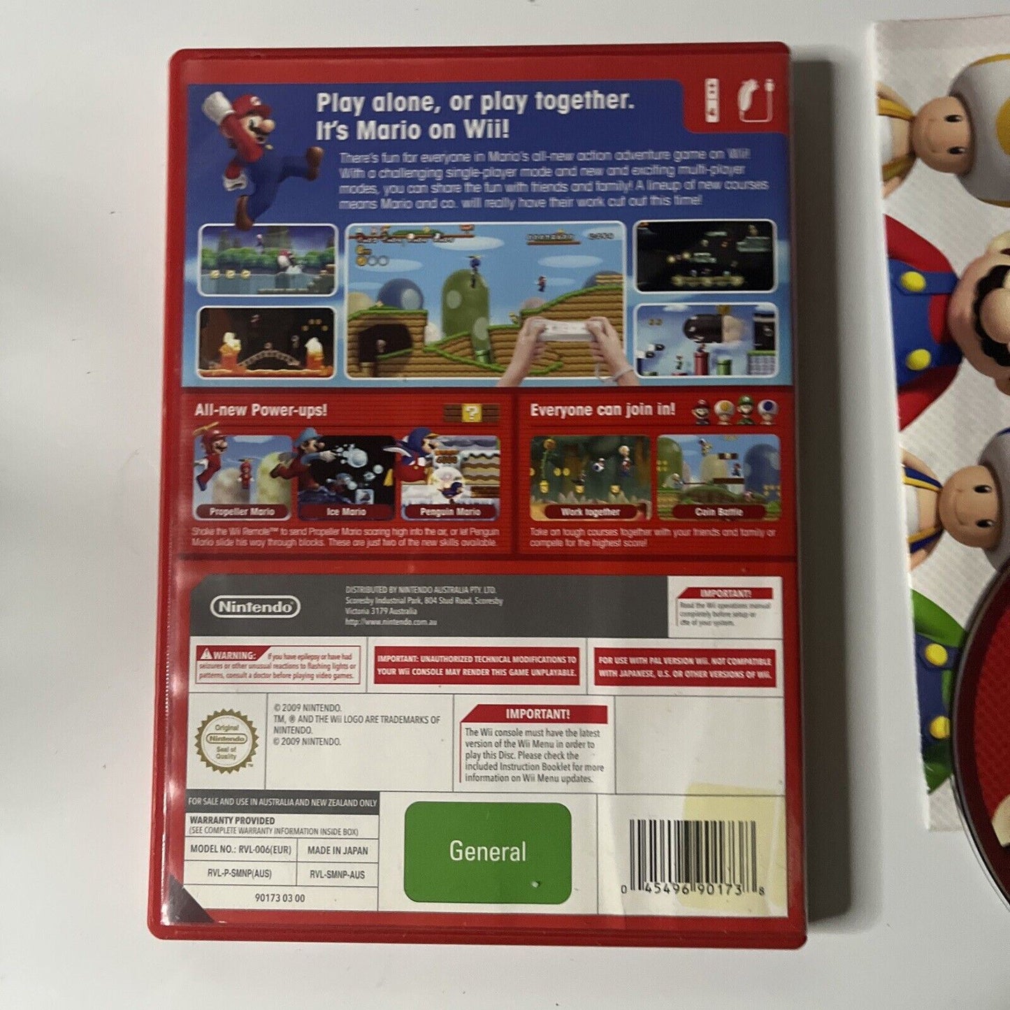 New Super Mario Bros. Wii (Nintendo Wii, 2009) PAL