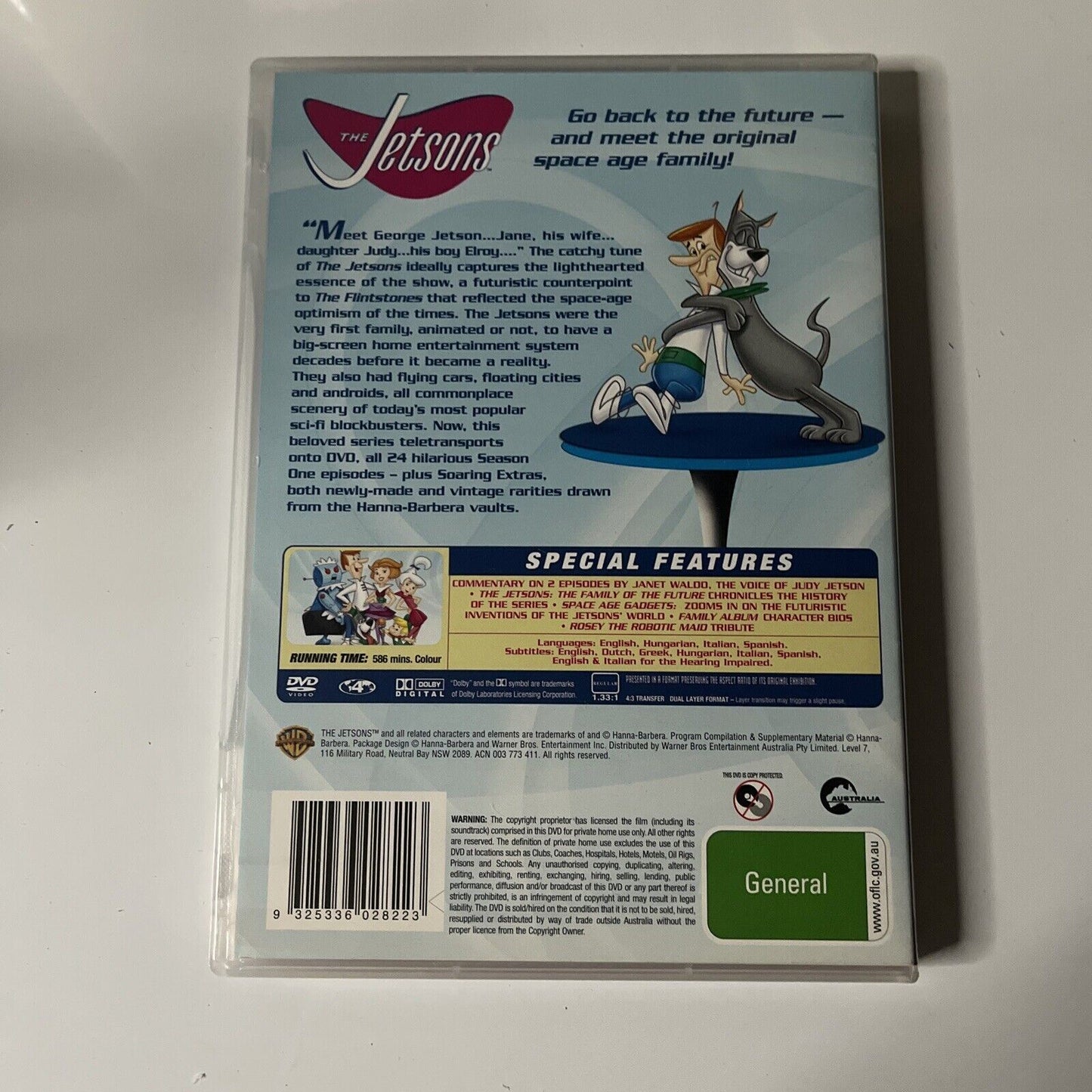 The Jetsons: Season 1 (DVD, 1962, 4-Disc) NEW Region 4