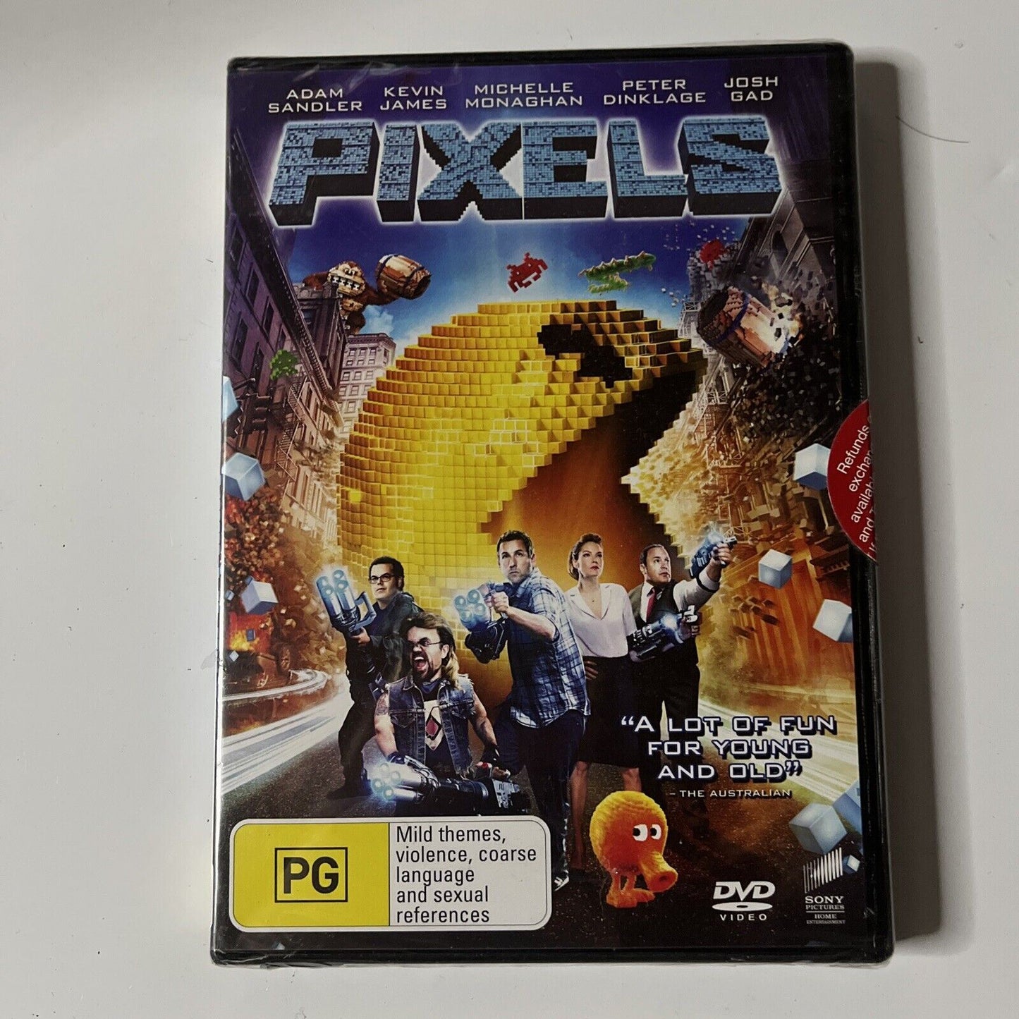 *New Sealed* Pixels (DVD, 2015) Adam Sandler, Kevin James, Region 4&2