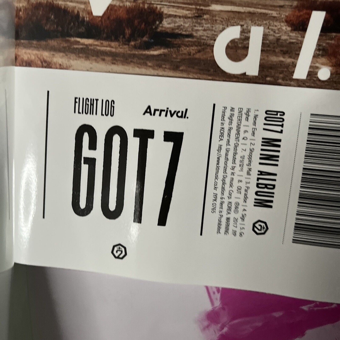 GOT7 Mini Album - Flight Log : ARRIVAL (CD, 2017) with Booklet