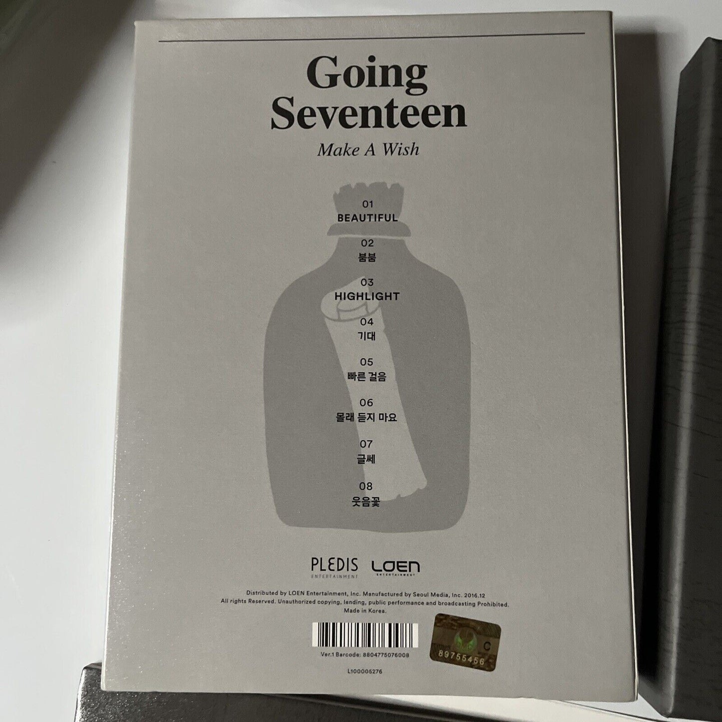 SEVENTEEN - Going Seventeen [make A Wish Version] (CD, 2016) with Photobook