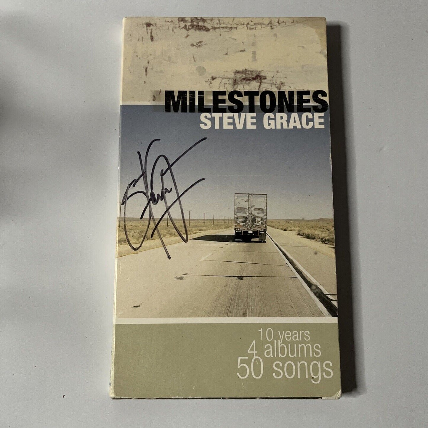 *Autographed* Steve Grace - Milestones - 4 Albums 50 Songs (CD, 2001, 4-Disc)