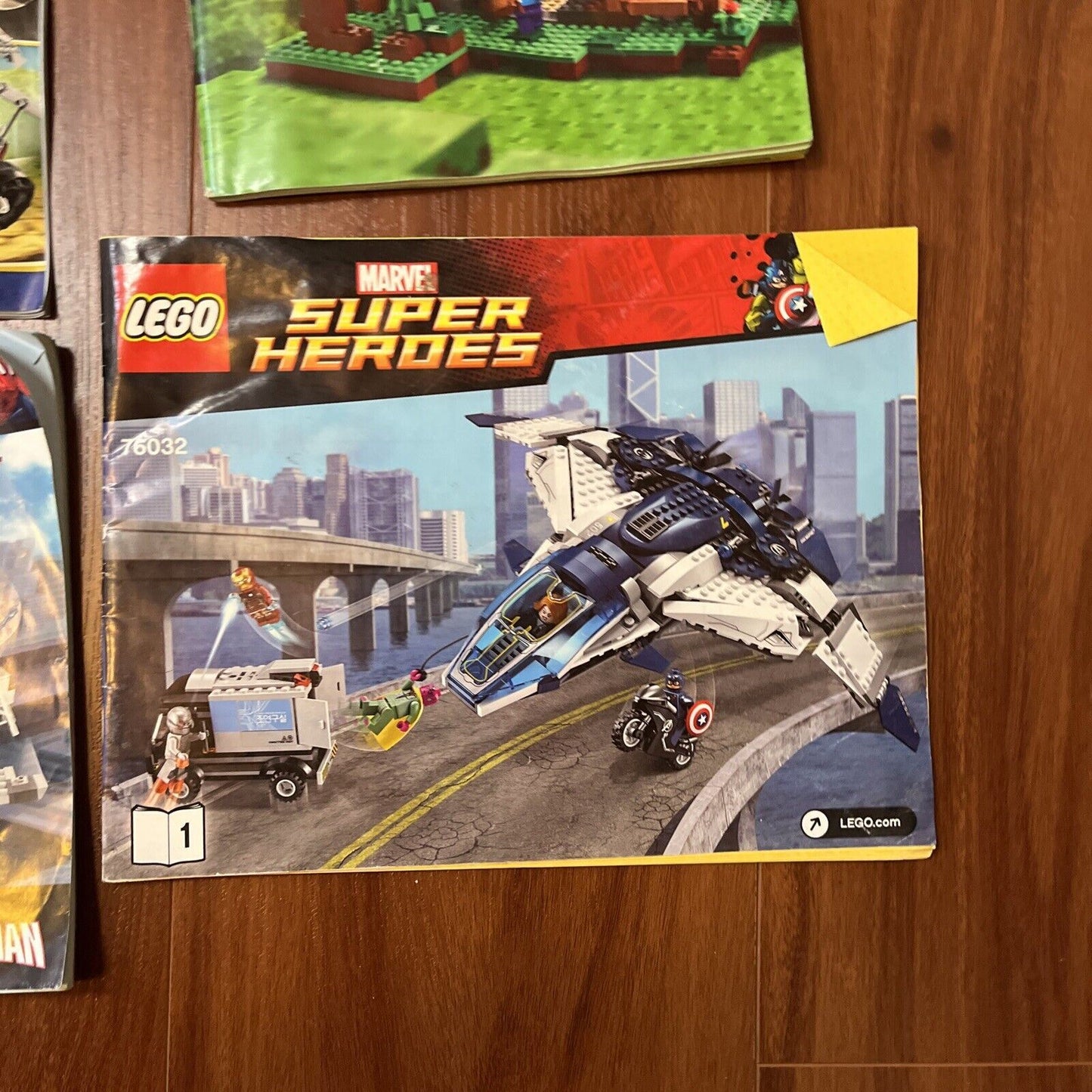 8x Lego Manual: Lego Movie, Heroica, Chima, Minecraft, Super Heroes, TMNT