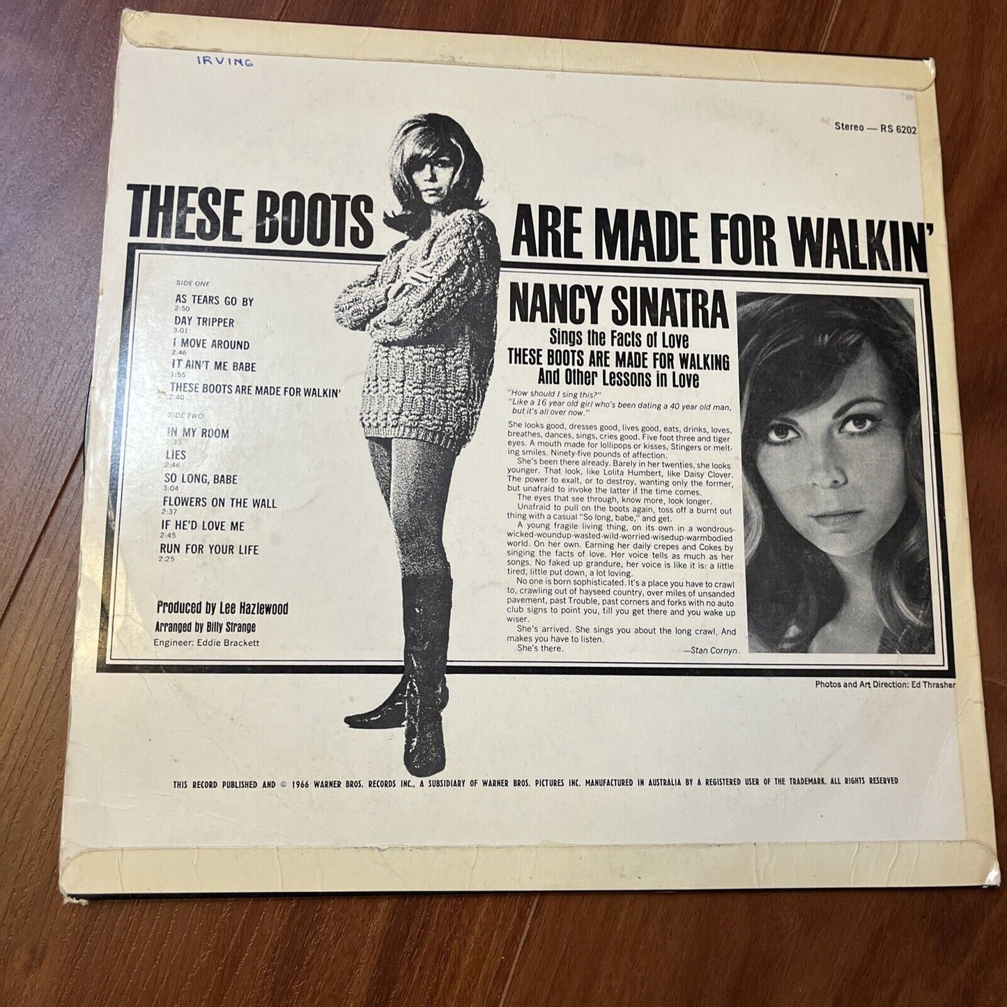 Nancy Sinatra - Boots 12" (Vinyl, 1966)