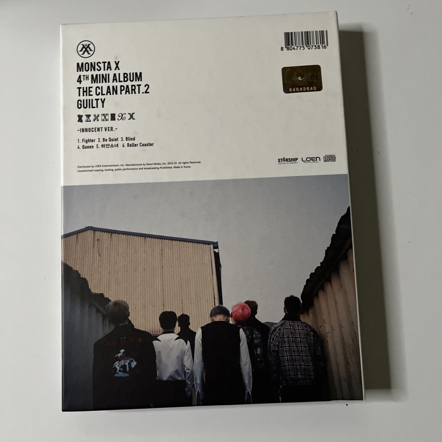 Monsta X - The Clan Part 2 Guilty (CD, 2016) with Photo Book