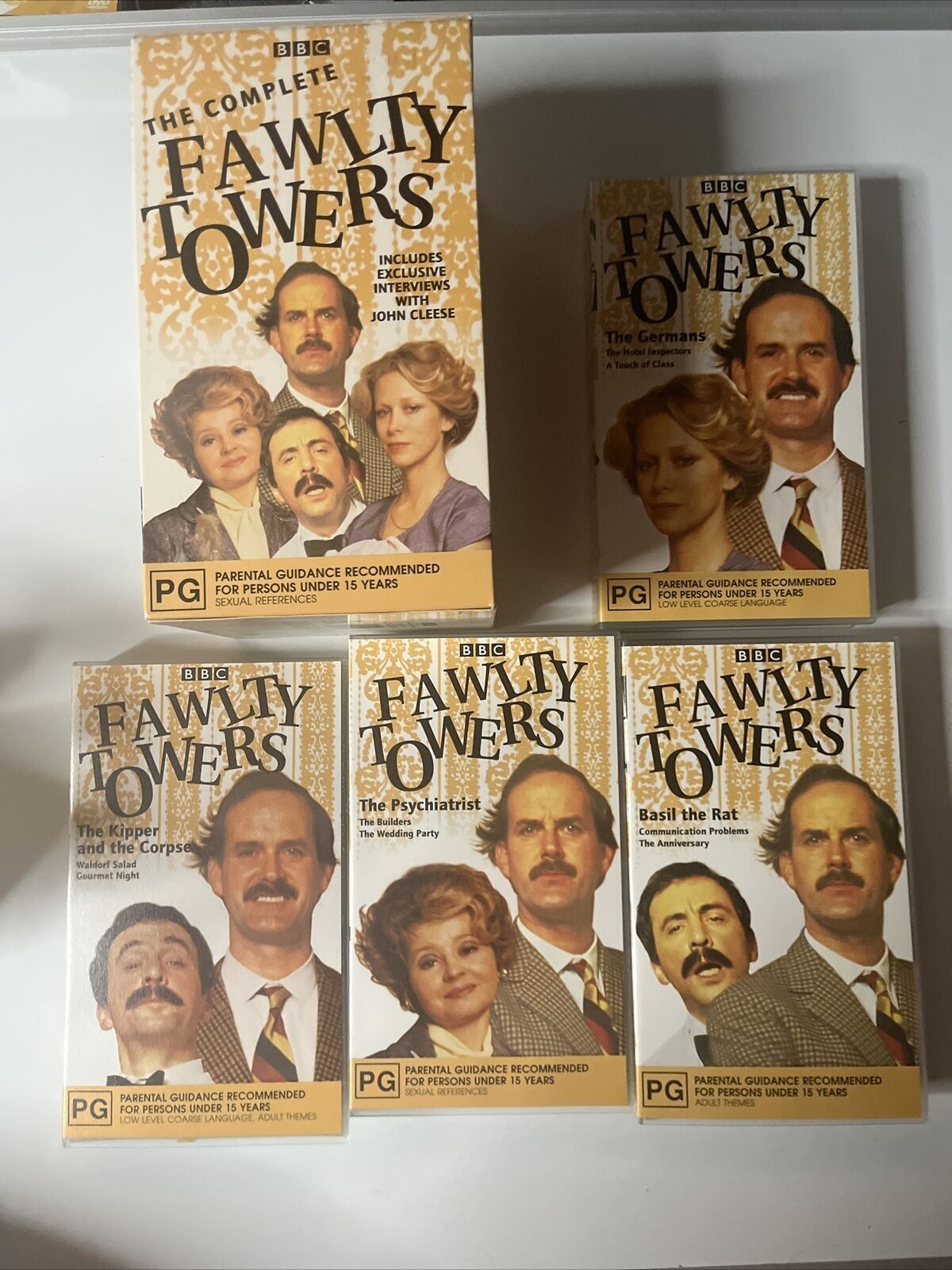 The Complete Fawlty Towers Boxed Set (VHS, 1998) PAL John Cleese BBC