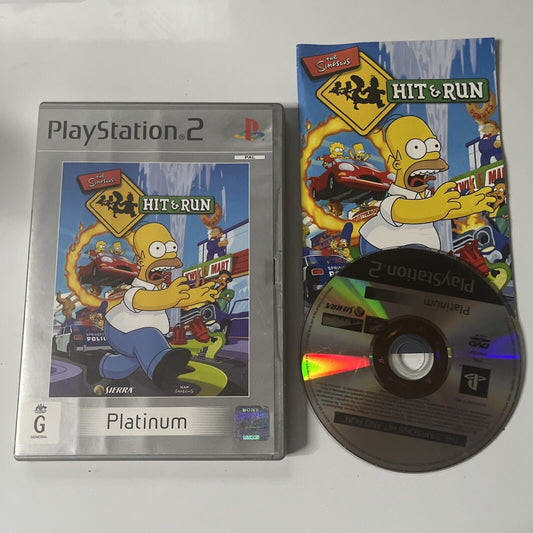 The Simpsons Hit & Run (PlayStation 2, 2003) With Manual PAL