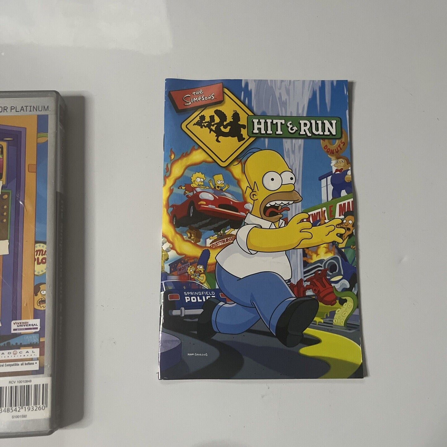 The Simpsons Hit & Run (PlayStation 2, 2003) With Manual PAL