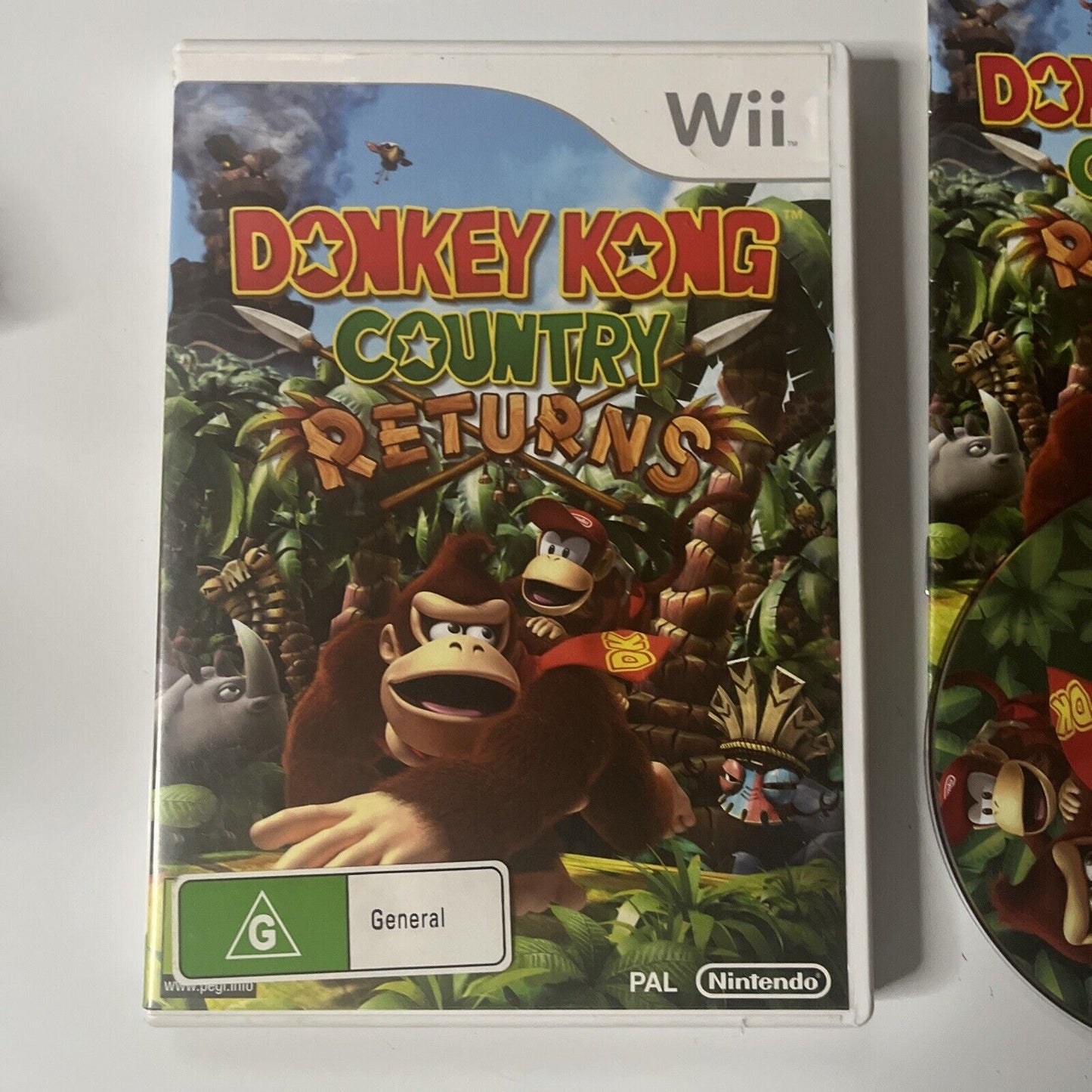 Donkey Kong Country Returns (Nintendo Wii, 2010) With Manual PAL