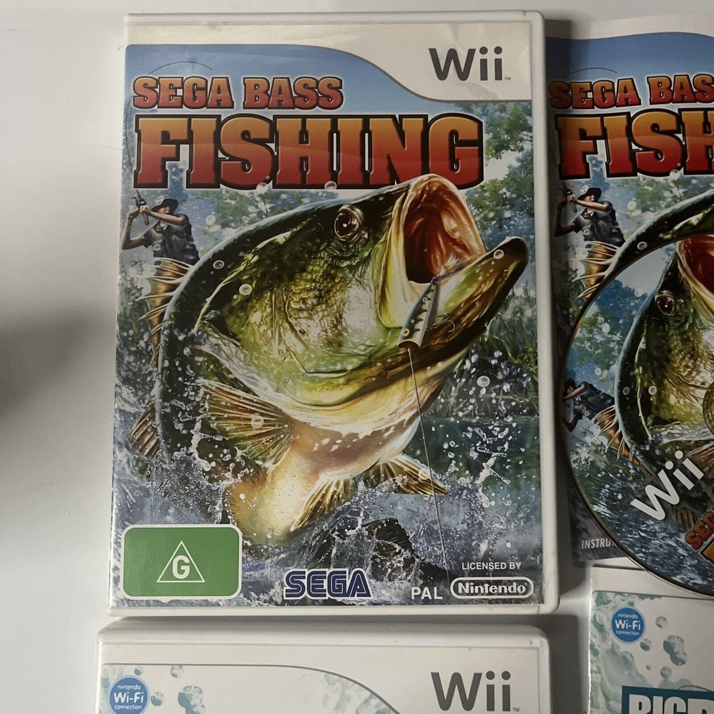 Big Catch Bass Fishing 1 & 2  : Wii (Game, Nintendo Wii, PAL) with Manual