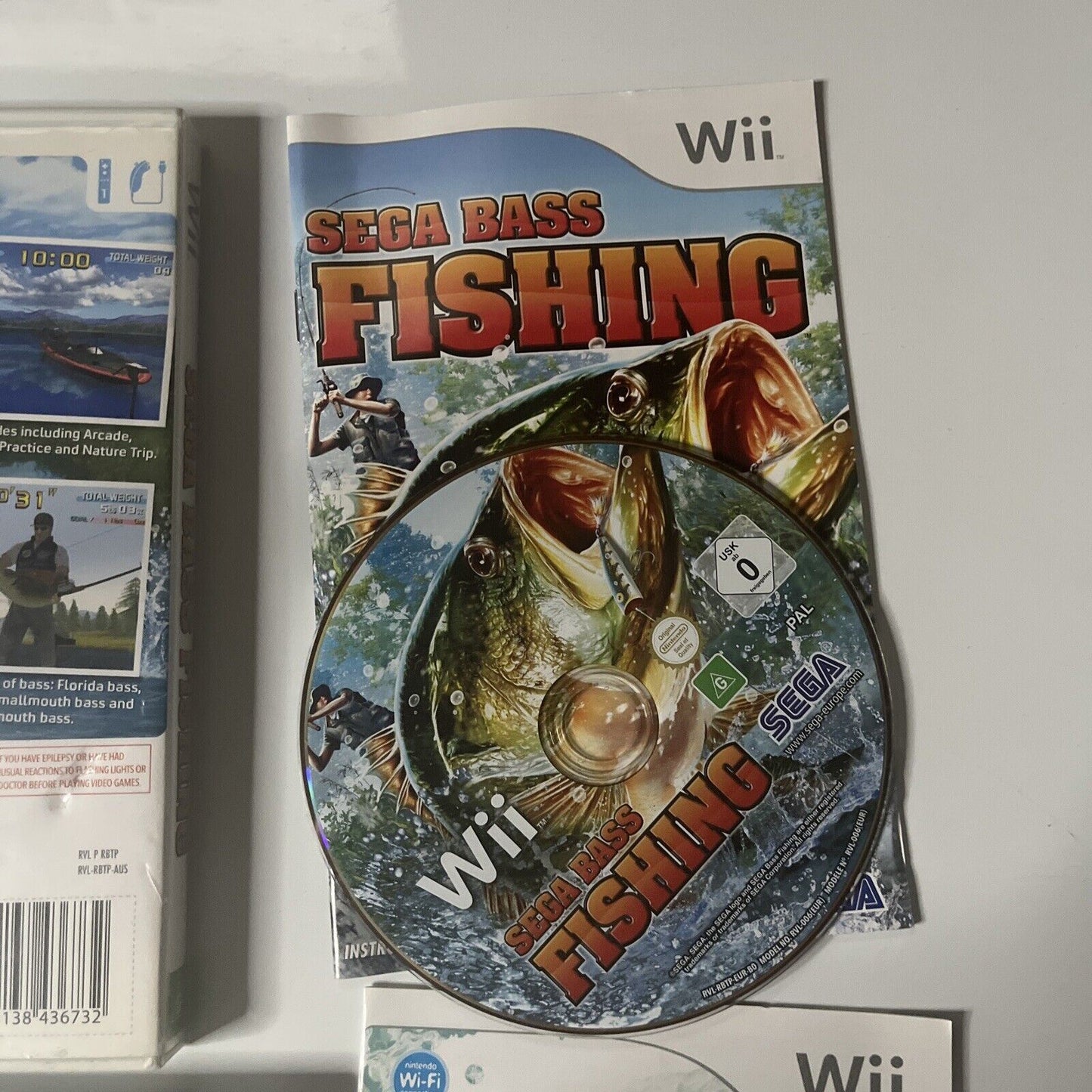 Big Catch Bass Fishing 1 & 2  : Wii (Game, Nintendo Wii, PAL) with Manual