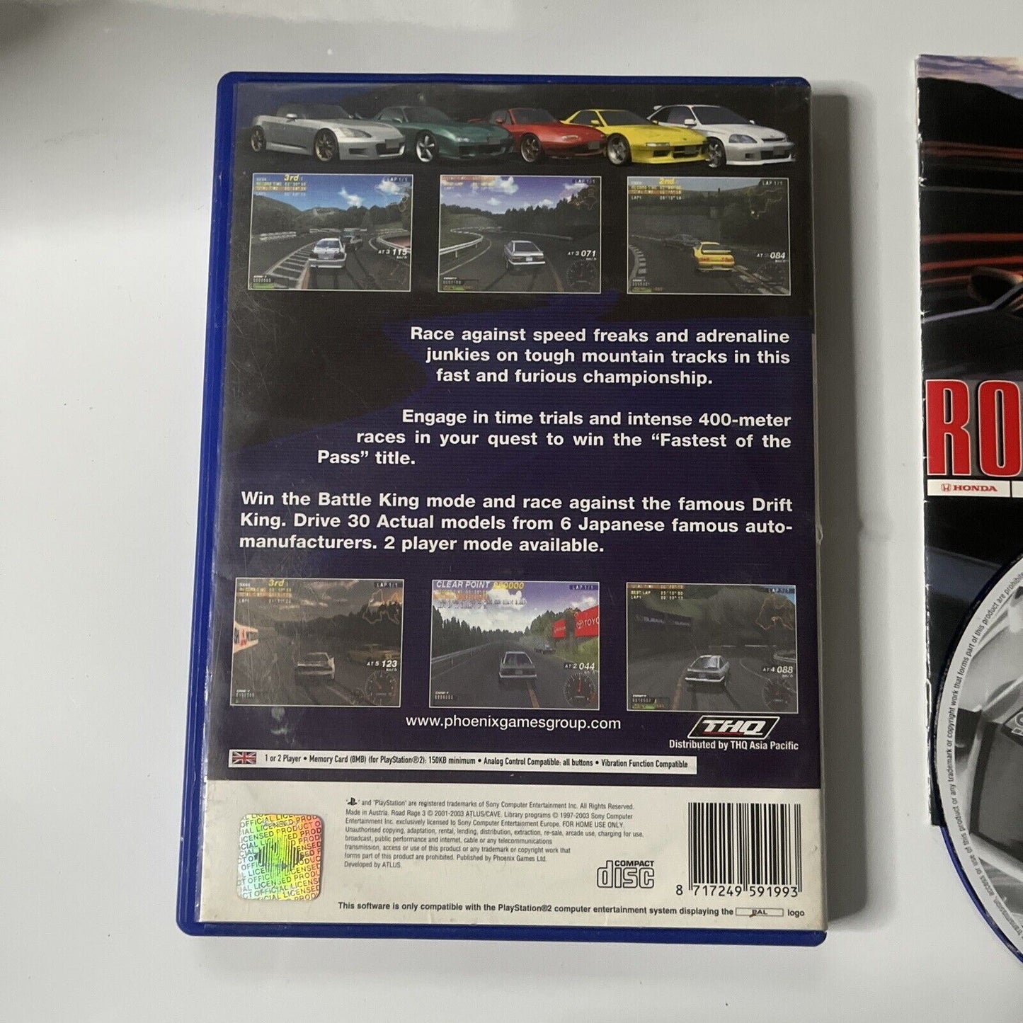 Road Rage 3 PS2 With Manual PAL