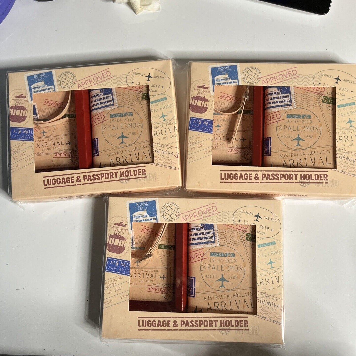 3x Luggage & Passport Holder *New*