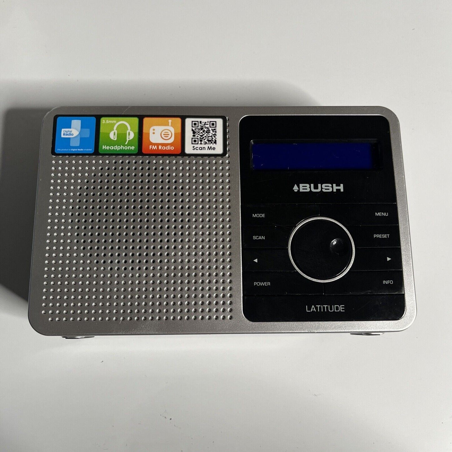 Bush Latitude Portable Digital DAB+ FM Radio LATITUDESIL/A