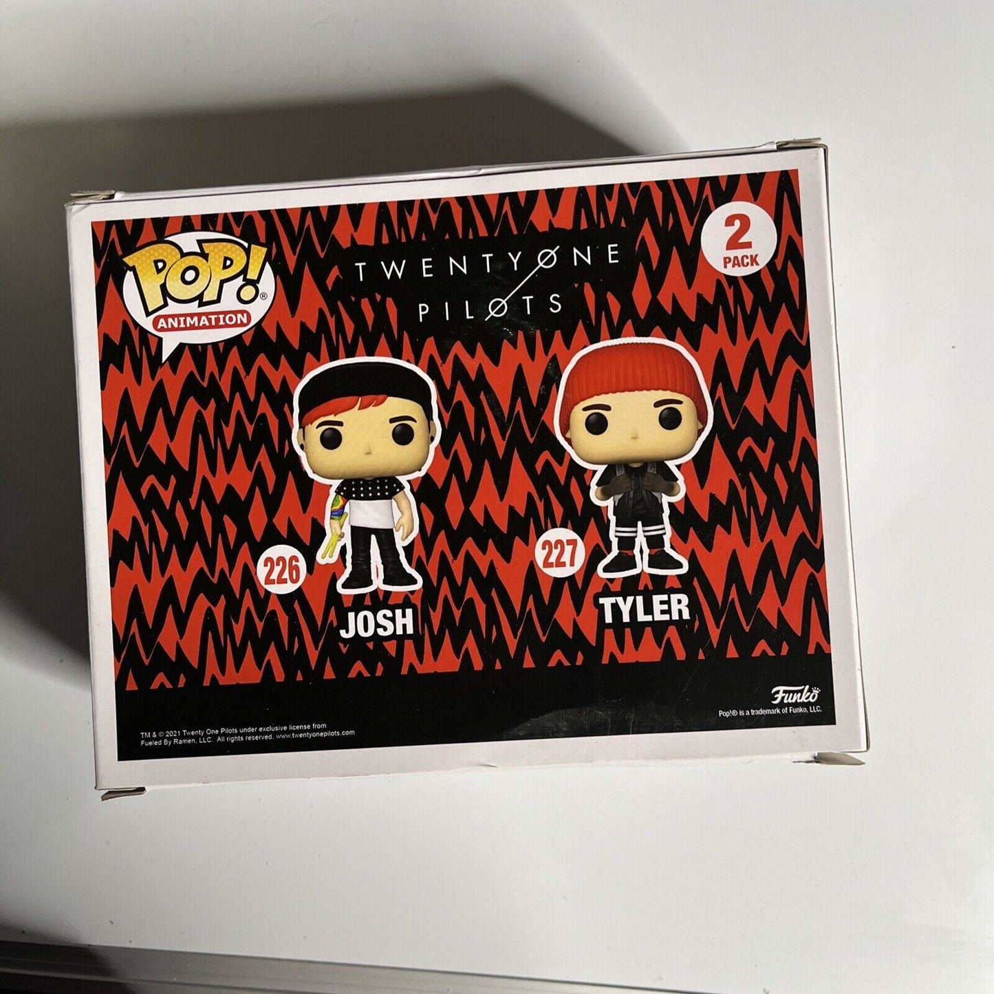 Josh & Tyler Twenty One Pilots Funko Pop Glows In The Dark Limited Run