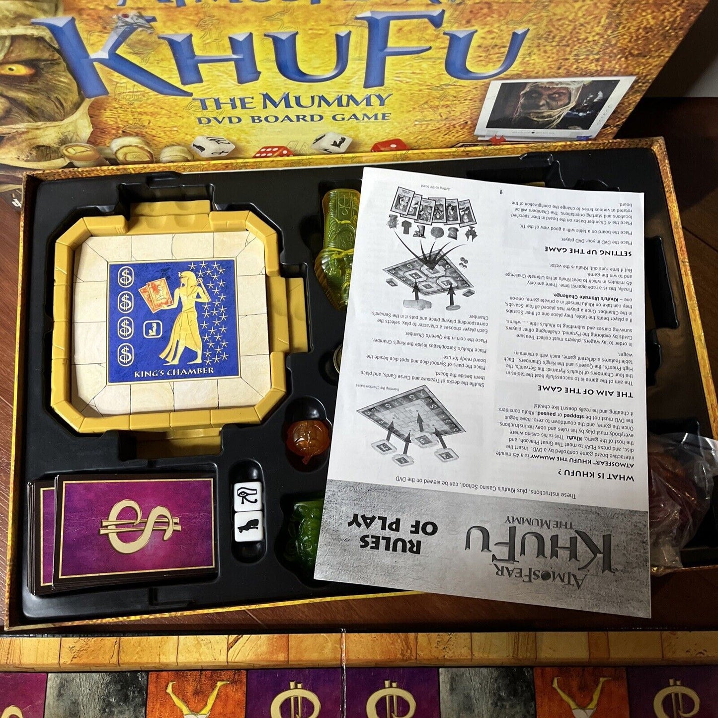 Atmosfear Khufu The Mummy DVD Board Game