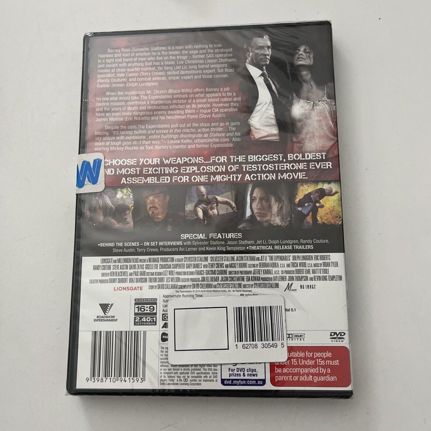 *New Sealed* The Expendables (DVD, 2010) Sylvester Stallone, Region 4