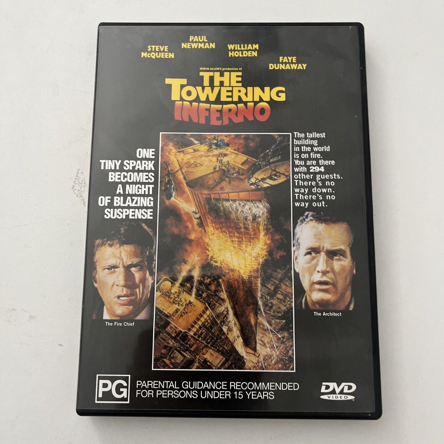 The Towering Inferno (DVD, 1974) Steve McQueen, Paul Newman NEW Region 4