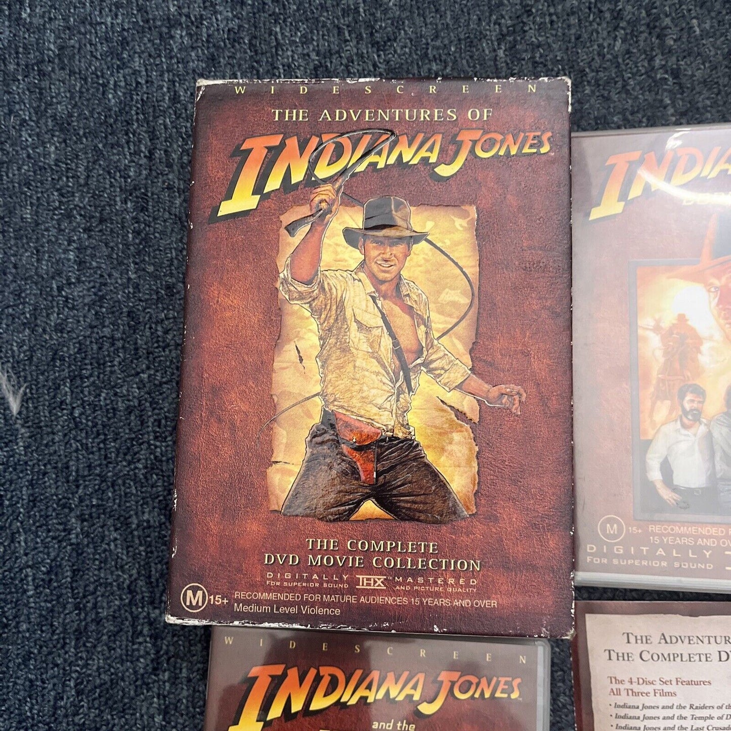 Indiana Jones: Complete DVD Movie Collection (DVD, 1989, 4-Disc) Region 4