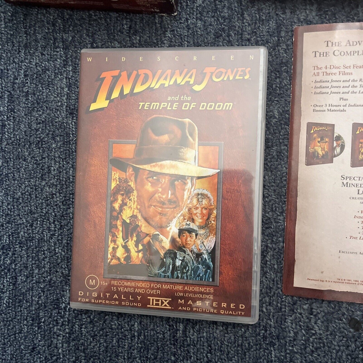 Indiana Jones: Complete DVD Movie Collection (DVD, 1989, 4-Disc) Region 4