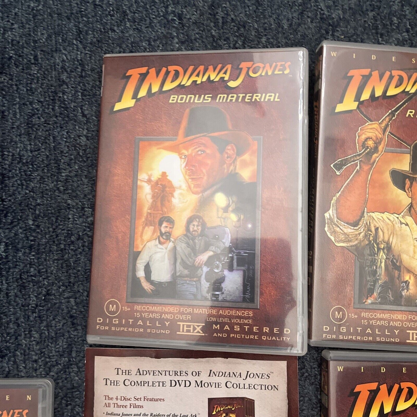 Indiana Jones: Complete DVD Movie Collection (DVD, 1989, 4-Disc) Region 4