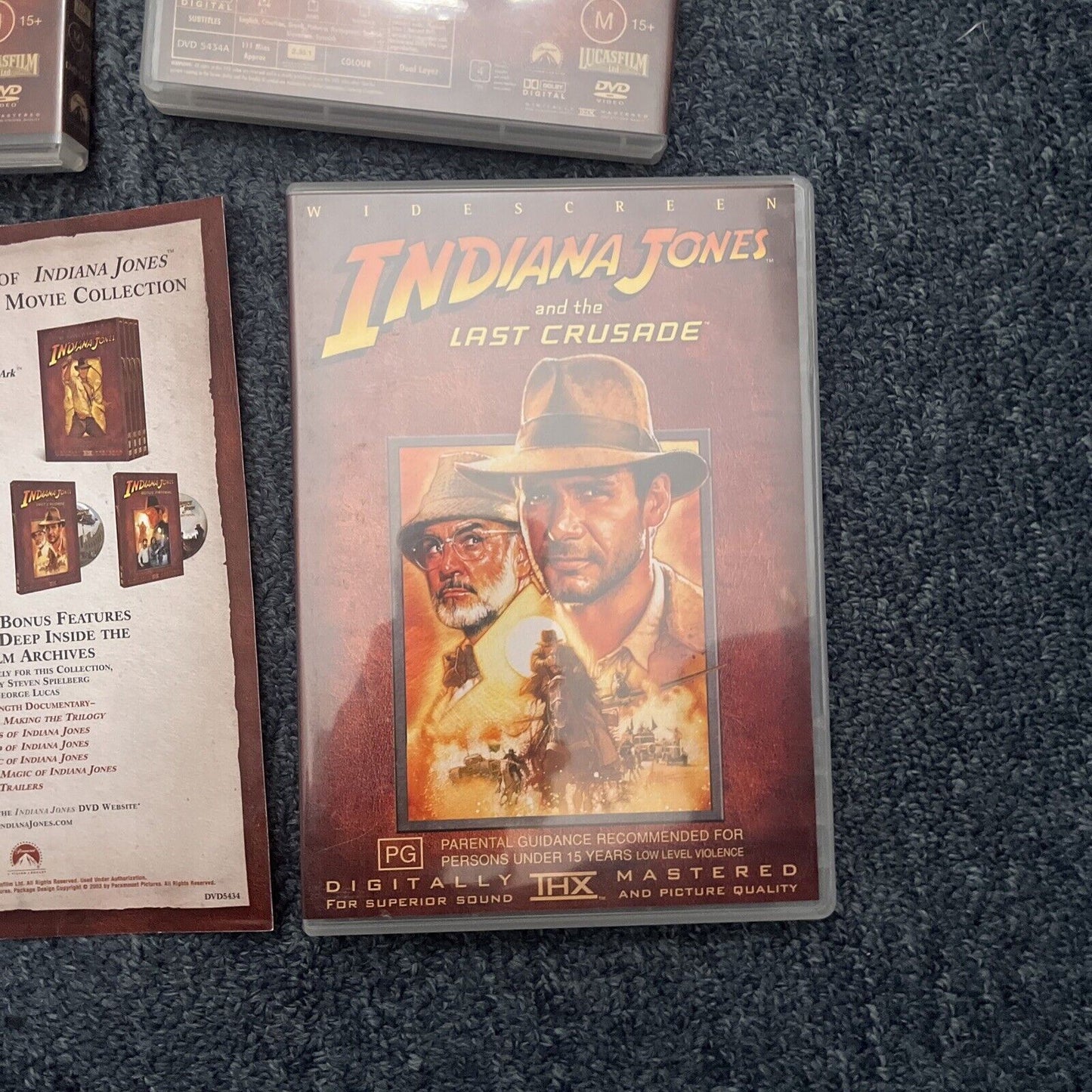 Indiana Jones: Complete DVD Movie Collection (DVD, 1989, 4-Disc) Region 4