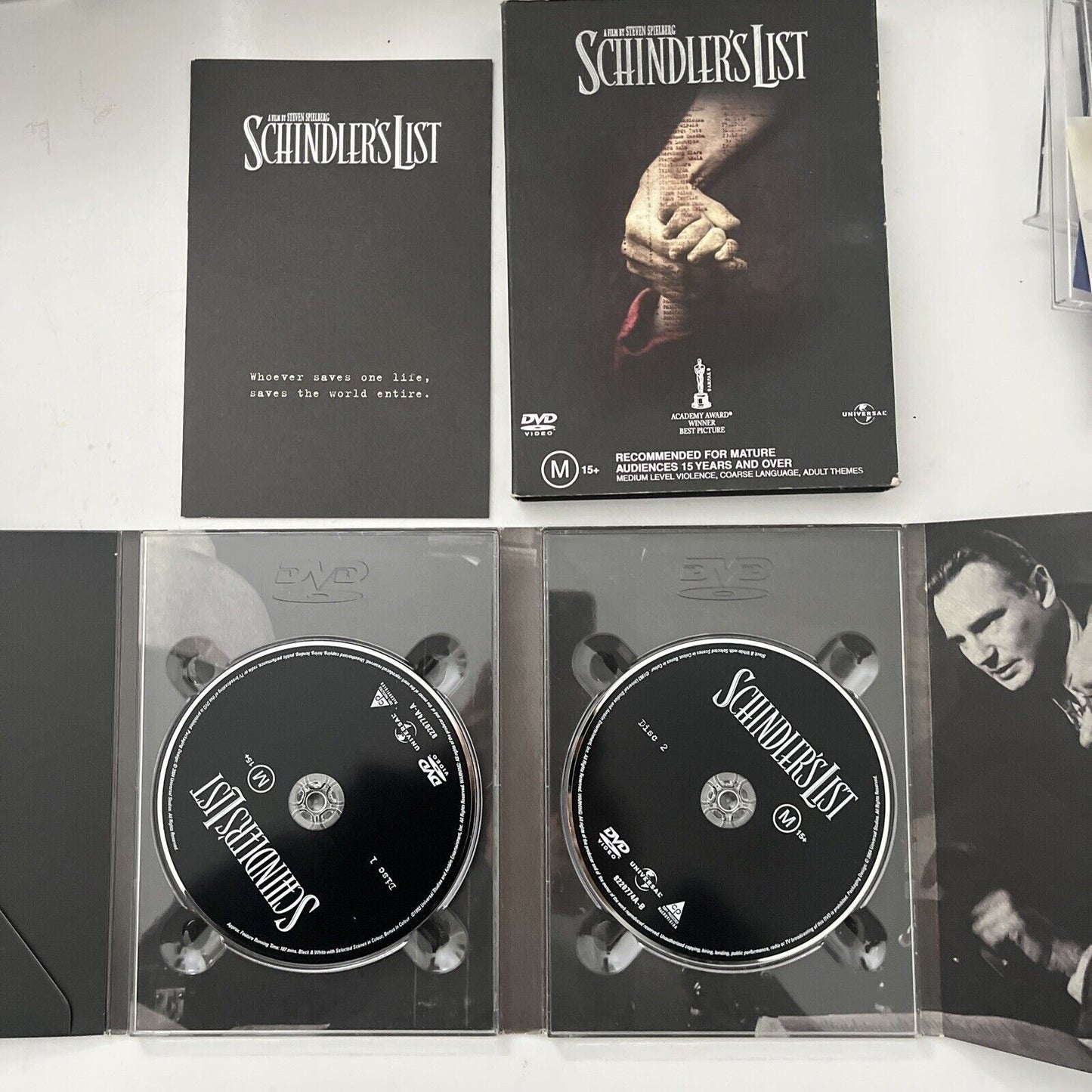 Schindler's List - Special Edition (DVD, 1993, 2-Disc) Region 4&2