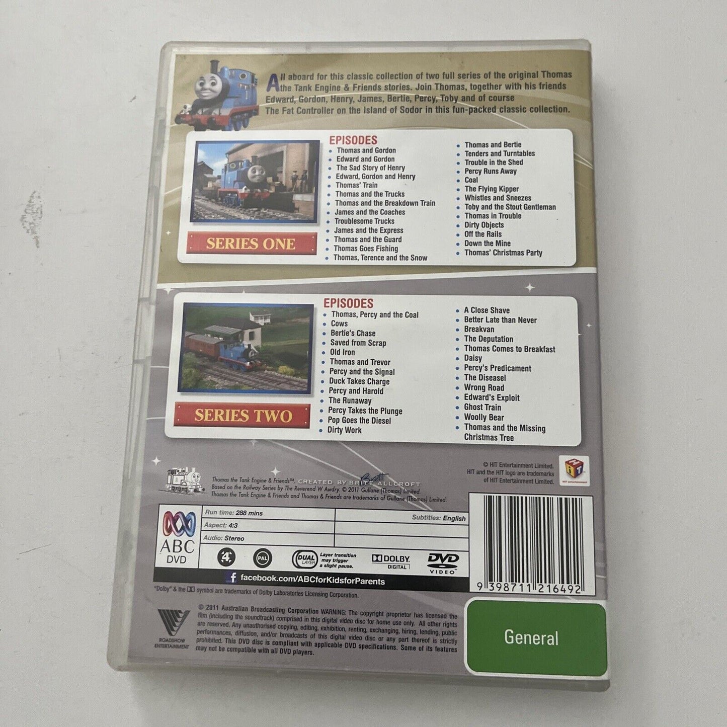 Thomas & Friends : Series 1-2 (DVD, 2011, 2-Disc) Region 4 – Retro Unit