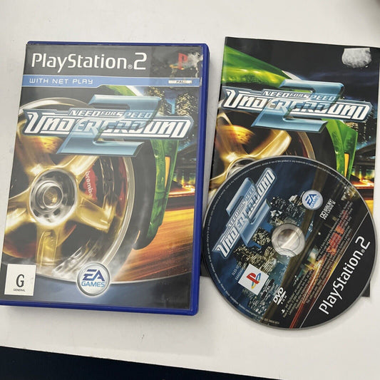 Need For Speed Underground 2 Sony PS2 Playstation 2 EA Games  With Manual PAL