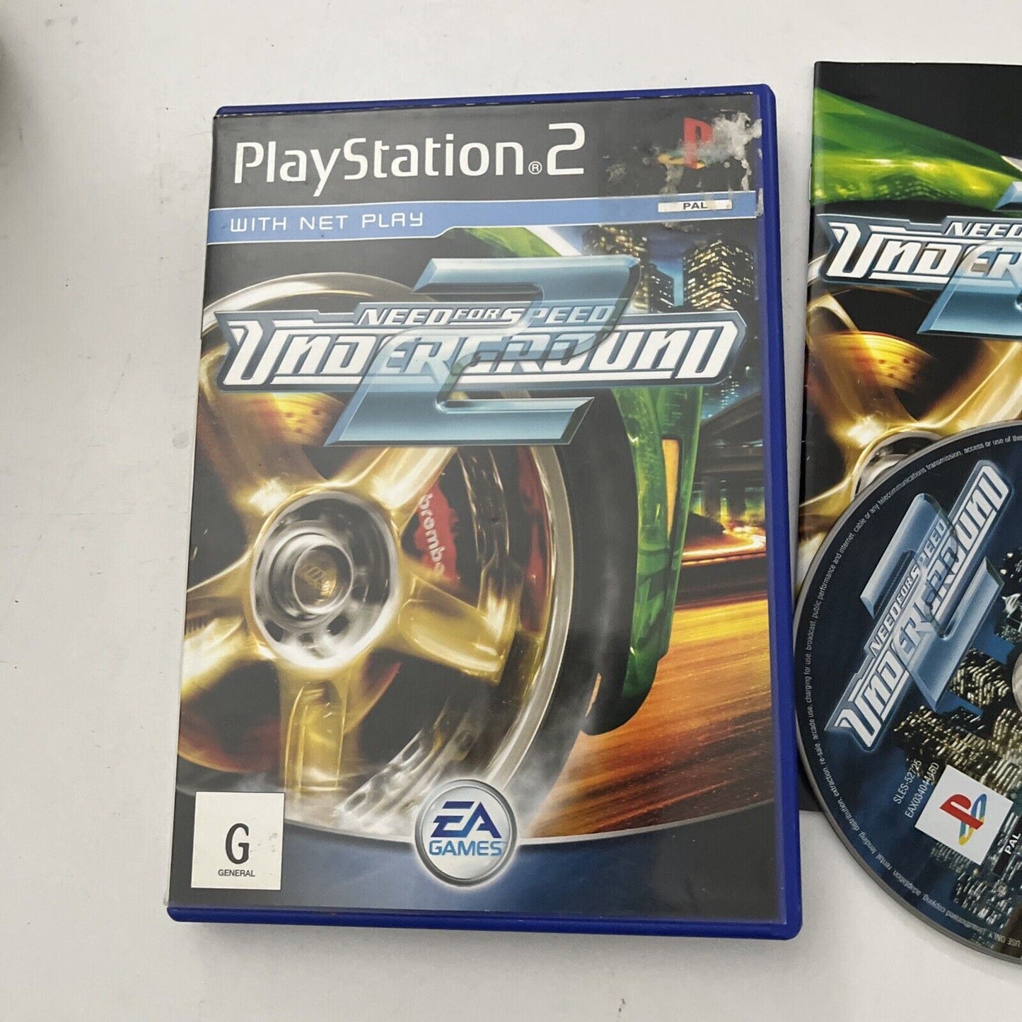 Need For Speed Underground 2 Sony PS2 Playstation 2 EA Games  With Manual PAL