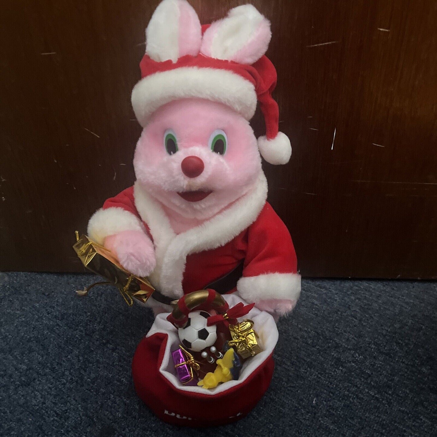 Duracell Santa Bunny Figure 13"