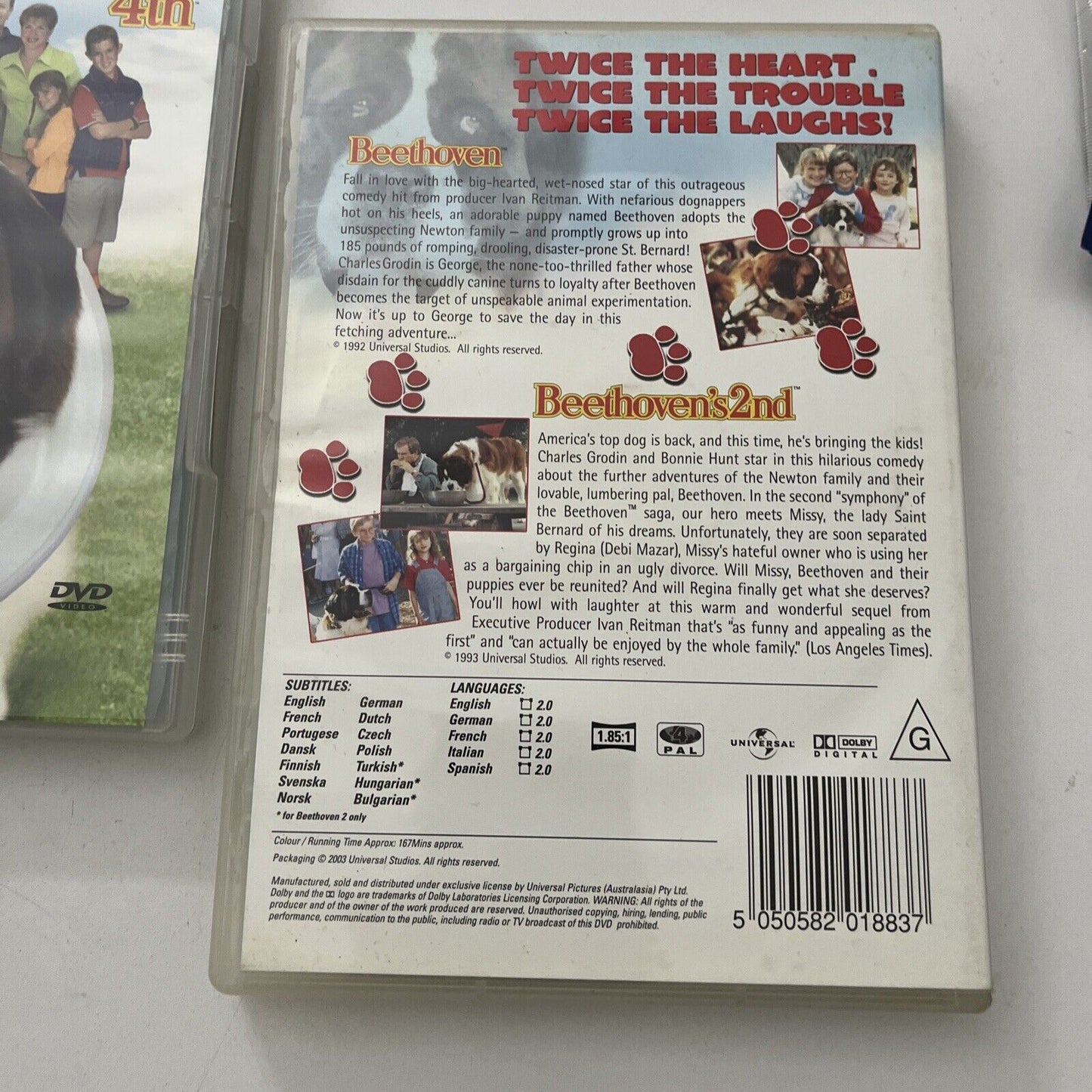 Beethoven 1,2,3,4 1st, 2nd, 3rd, 4th (DVD, 2000, 4-Disc) Region 4