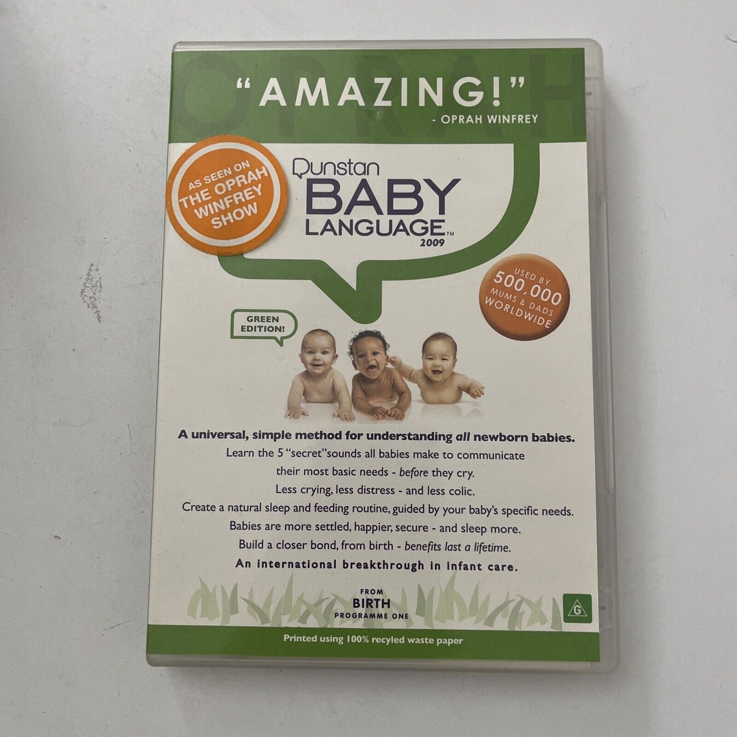 Dunstan Baby Language - From Birth Programme One (DVD, 2009) NEW All Regions