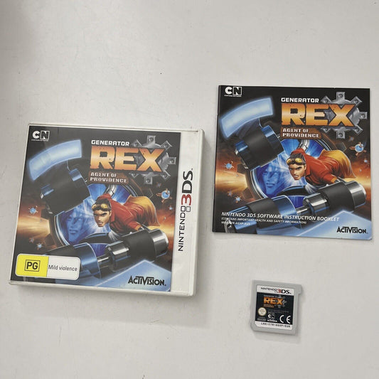 Generator REX Agent of Providence Nintendo 3DS 2DS Game *Complete With Manual*