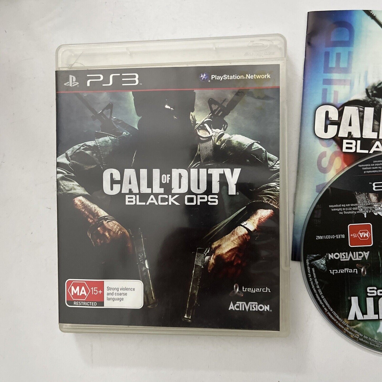 Call Of Duty Black: Ops (Sony PlayStation 3, 2010) With Manual