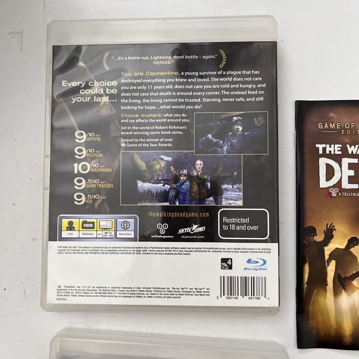 The Walking Dead First Season & Second Season Playstation 3 PS3 with manual