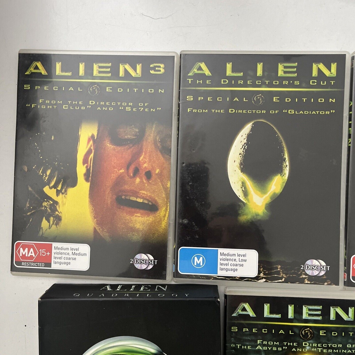 Alien Quadrilogy: Alien, Aliens, Alien 3, Alien 4 (DVD, 2008, 8-Disc) Region 4