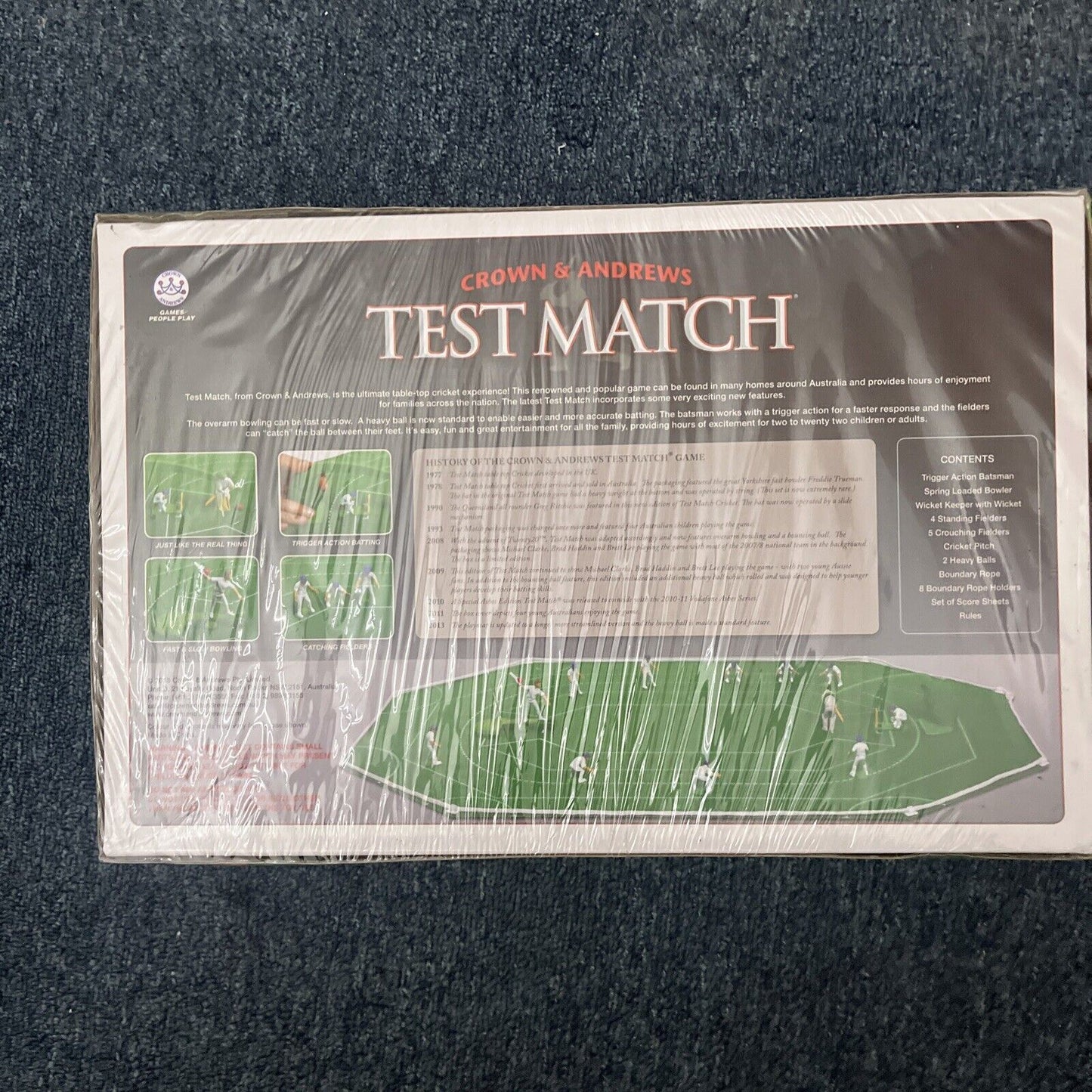 Crown & Andrews Test Match Cricket Board Game *New Sealed*