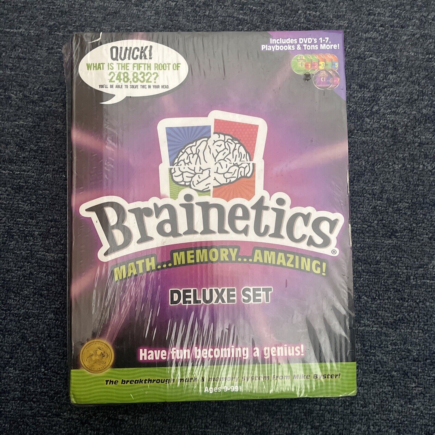 Brainetics Maths Memory Amazing - DELUXE SET - DVDs 1-7 *New Sealed*