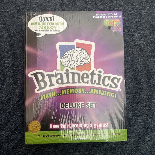 Brainetics Maths Memory Amazing - DELUXE SET - DVDs 1-7 *New Sealed*