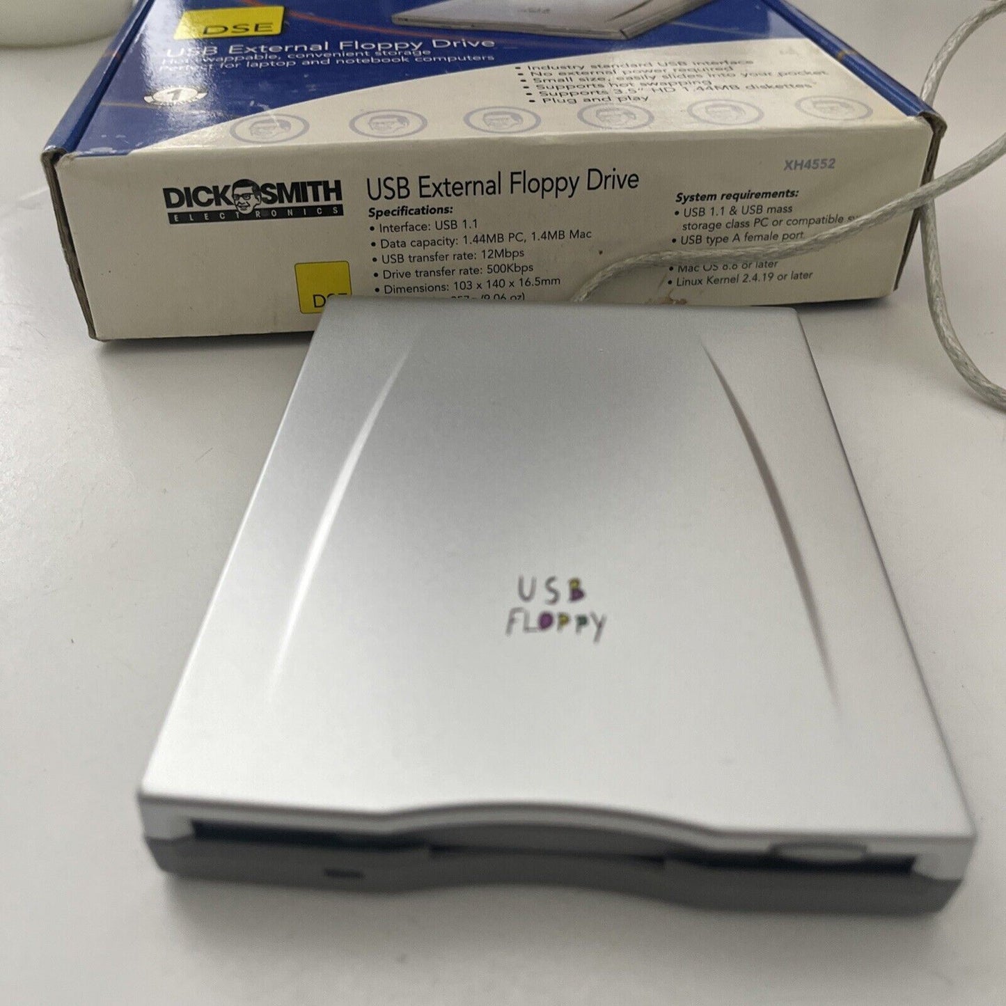 Dick Smith DSE External 3.5" Floppy Drive USB USB-F3502