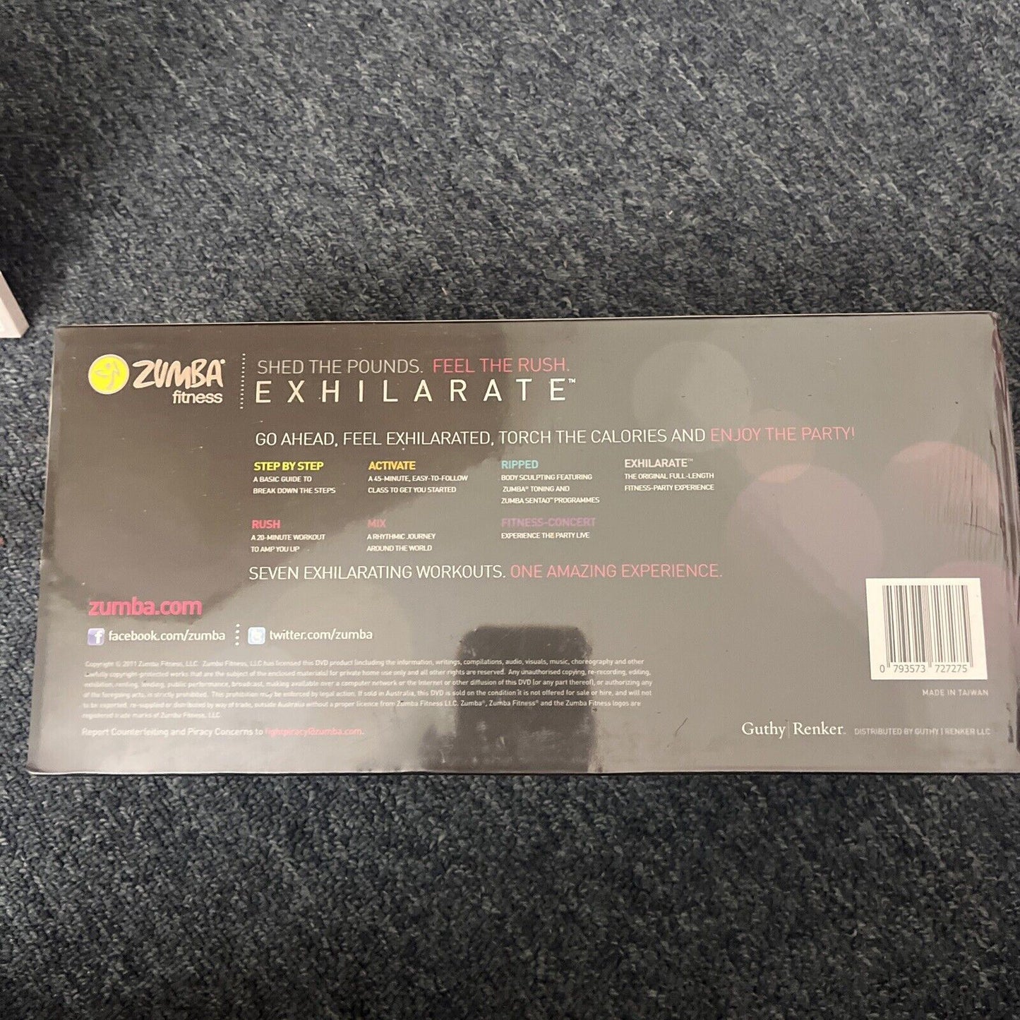 *New* Zumba Fitness Exhilarate & 2 Sticks & Target Zone DVDs