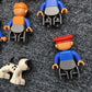 11x Lego Duplo Figure Construction Workers, Boy, Dog, Goat, Train Conductor