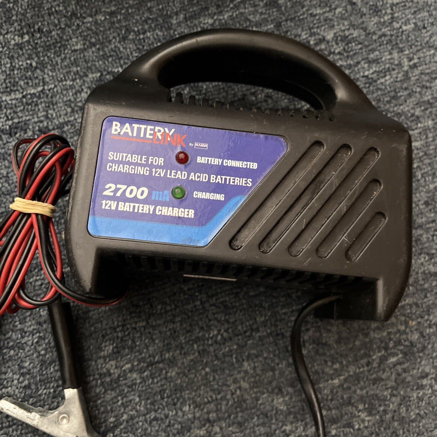 Battery Charger for Charging 12V Lead Acid Batteries Battery Link Haigh 2700mA