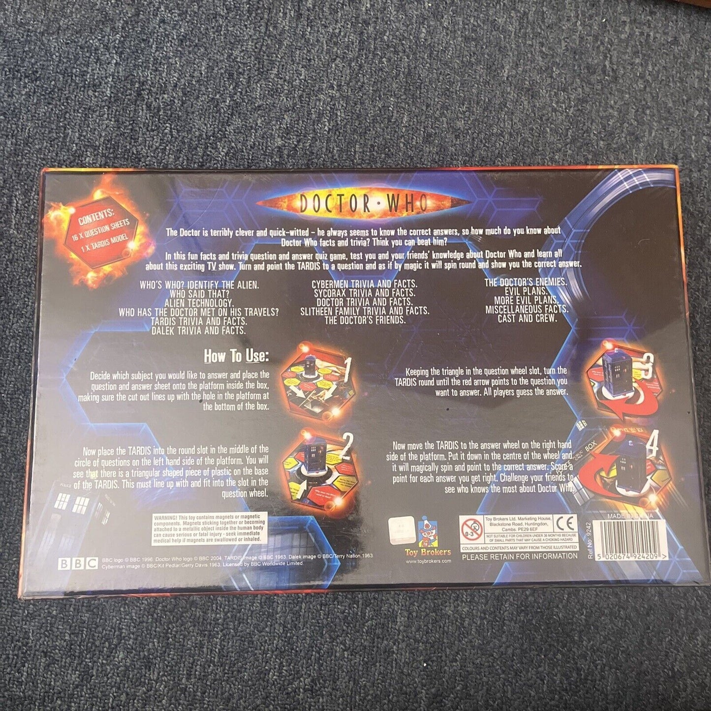 *New Sealed* Doctor Who Facts & Trivia Quiz Game 2004