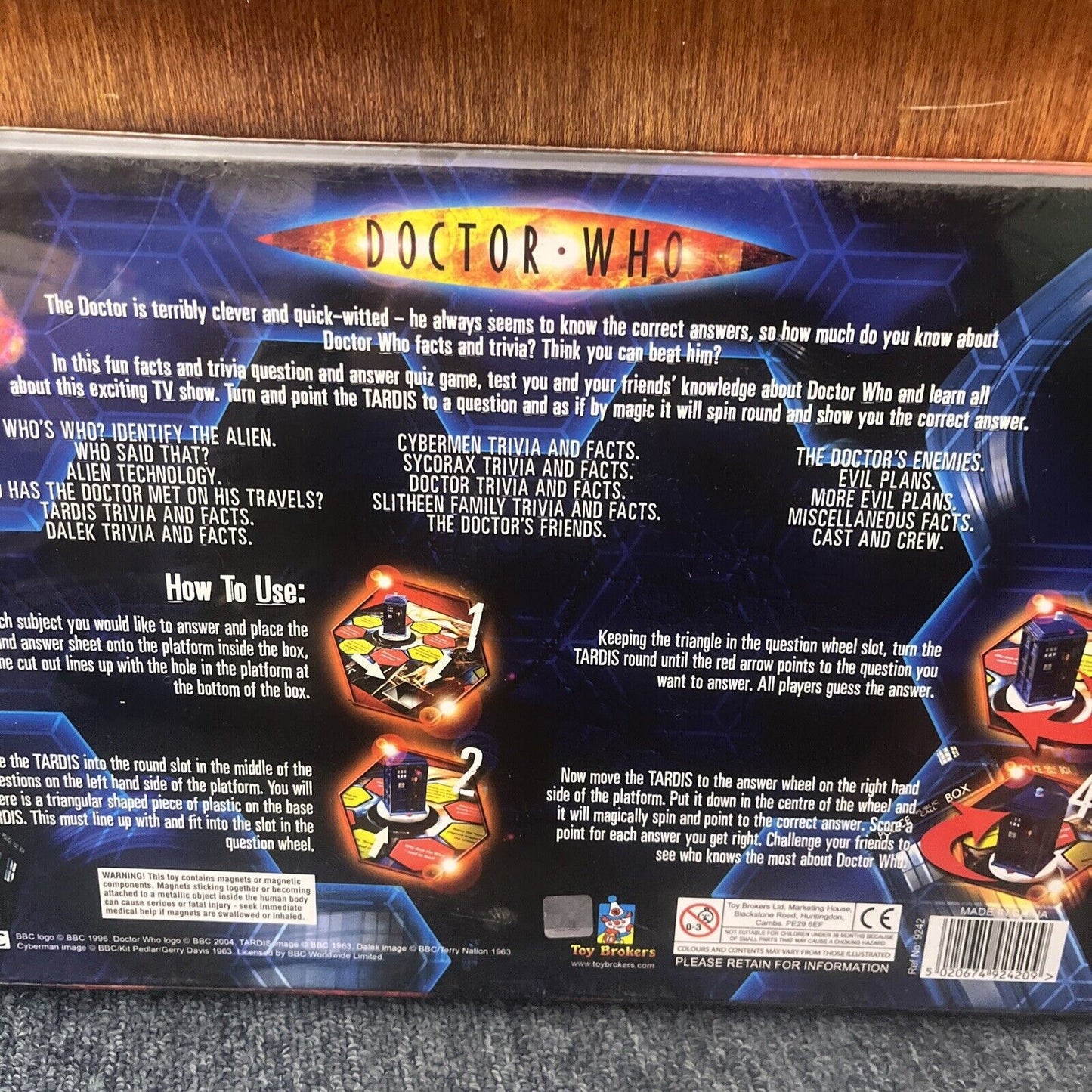 *New Sealed* Doctor Who Facts & Trivia Quiz Game 2004