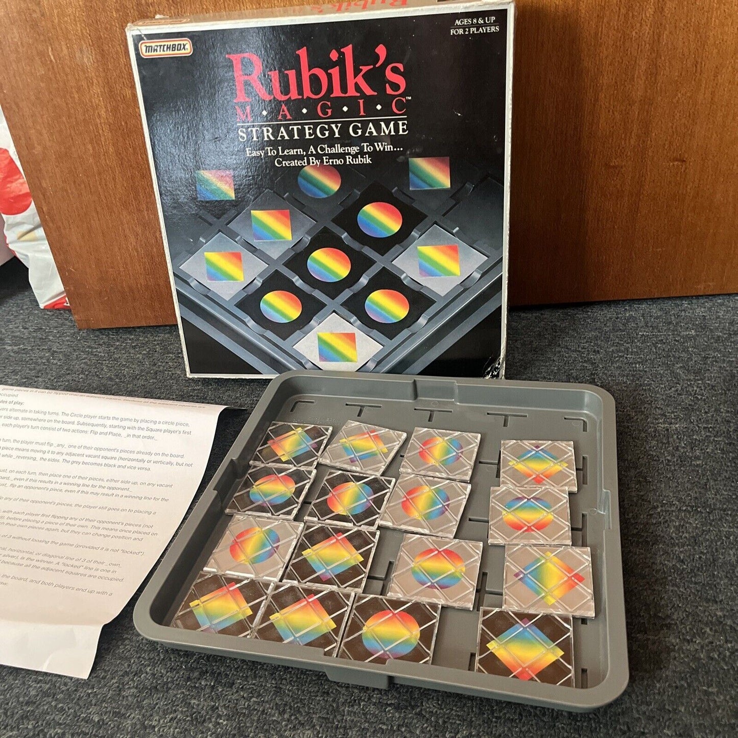 Rubik's Magic Strategy Game 1987 Easy to Learn - A Challenge to Win