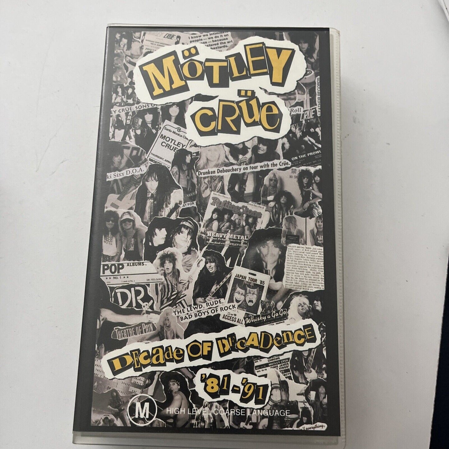 Mötley Crüe - Decade of Decadence '81-'91 (VHS, 1992) PAL